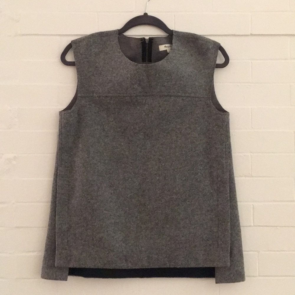 Madewell Felted Wool Side Zip Top